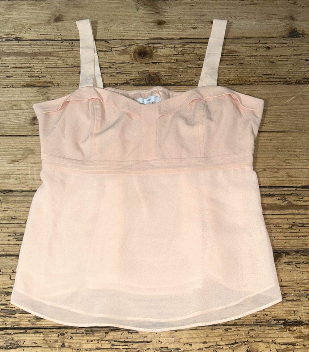 Gap Women’s Size XS Peach Lined Babydoll Tank NWOT